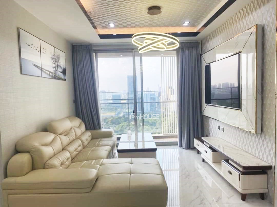 Cho thuê căn hộ 3 phòng ngủ view sông tại Midtown Phú Mỹ Hưng với đầy đủ tiện nghi