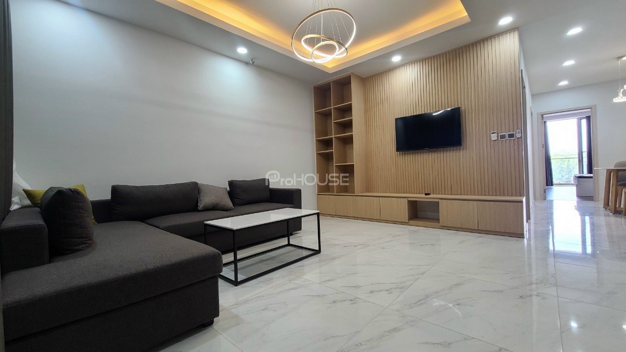 Open view 2-bedroom apartment for sale in Midtown Phu My Hung with modern furniture