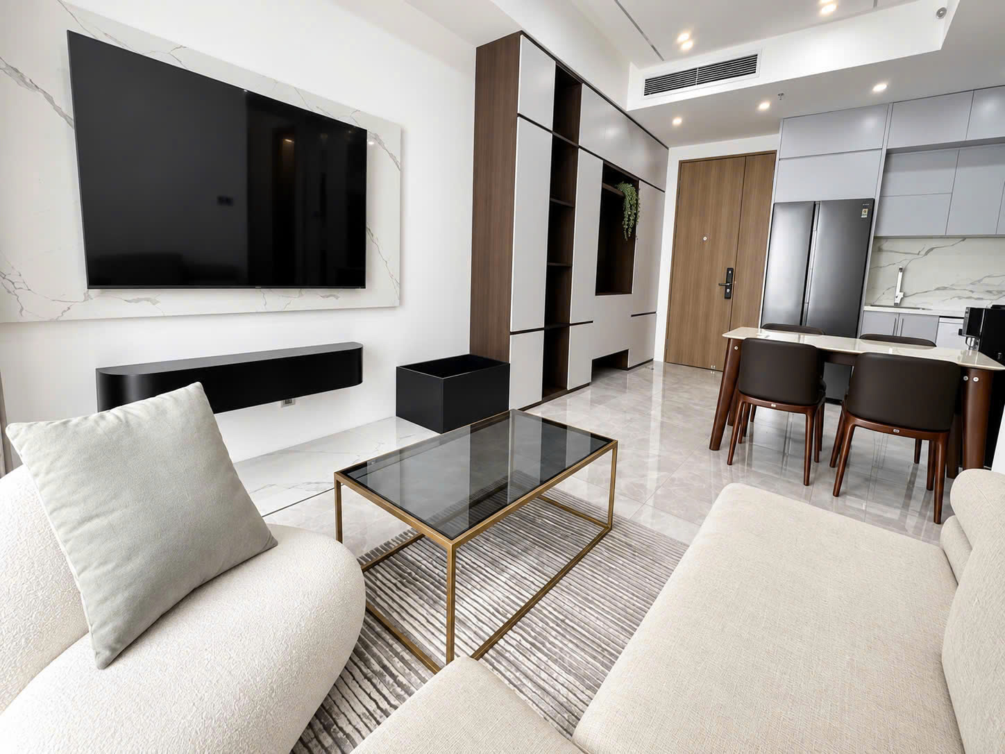 Cho thuê căn hộ khu Midtown, 2 phòng ngủ đầy đủ nội thất thiết kế hiện đại.