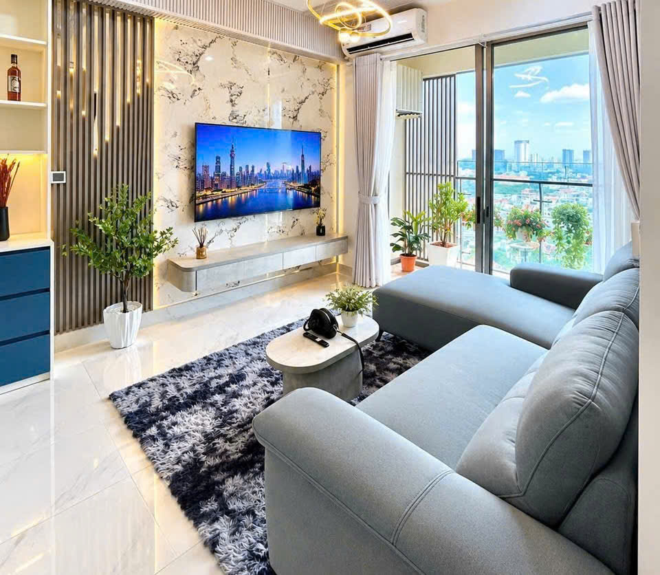 Cho thuê căn hộ Midtown 2 phòng ngủ full nội thất hiện đại view biệt thự
