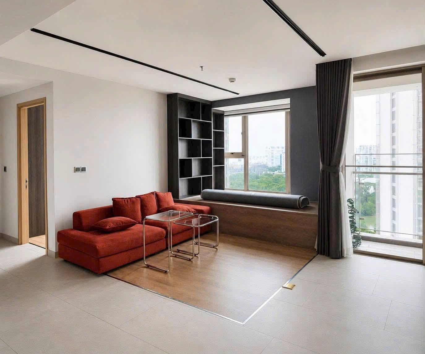 Modern 2 bedroom apartment for rent at Midtown with full furnishings and private parking
