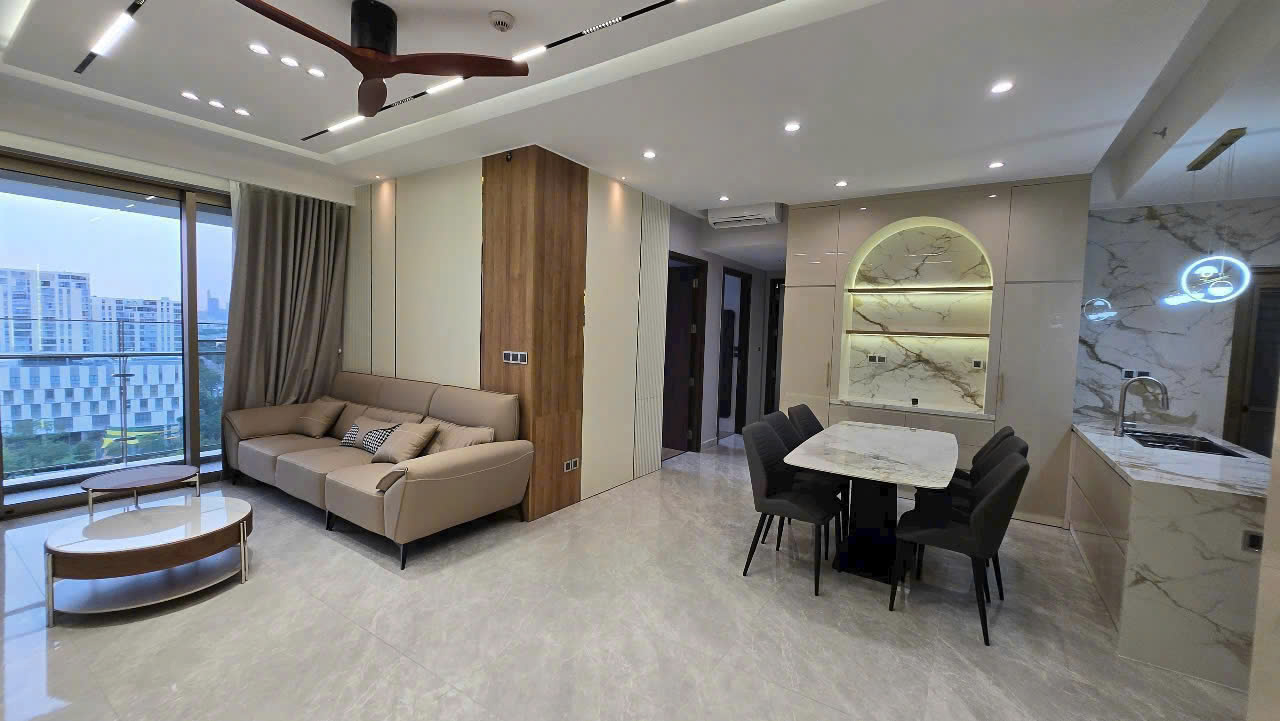 Cho thuê căn hộ Midtown 3 phòng ngủ full nội thất view sông tuyệt đẹp