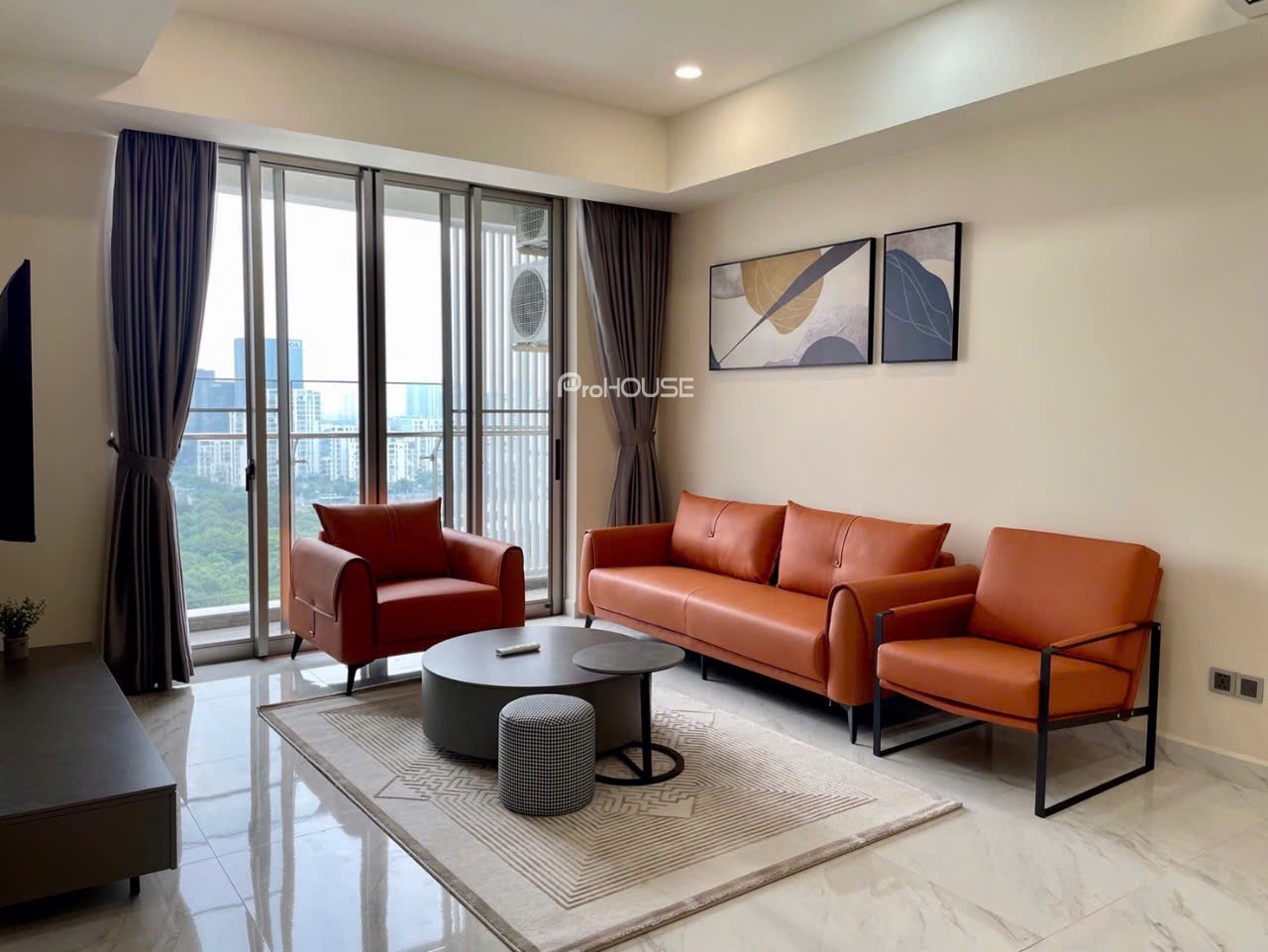 River view 3 bedroom apartment for rent in The Symphony-Midtown with luxurious furniture