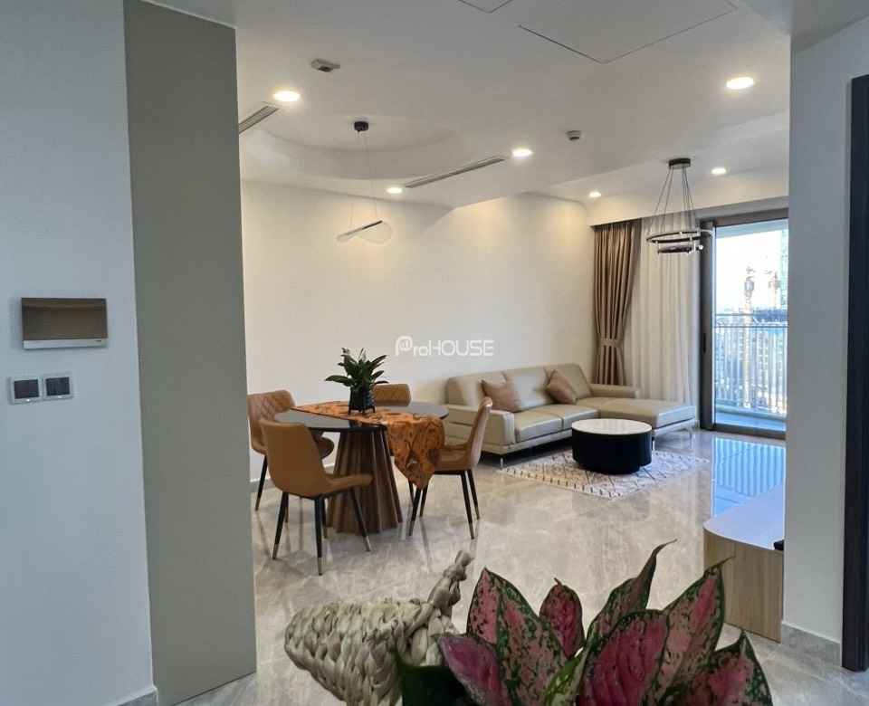 Panoramic city view 3 bedroom apartment for rent in The Peak-Midtown with nice interior