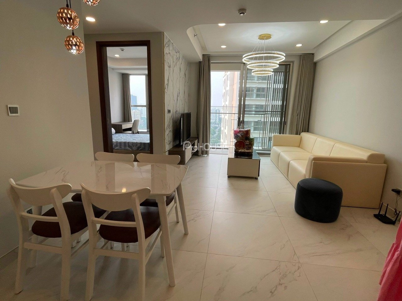 River view corner apartment for rent at The Signature with 2 bedrooms fully furnished