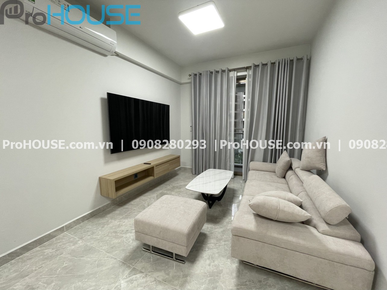 Cho thuê căn hộ cao cấp Midtown M8 - The Peak tông trắng sáng đầy đủ nội thất