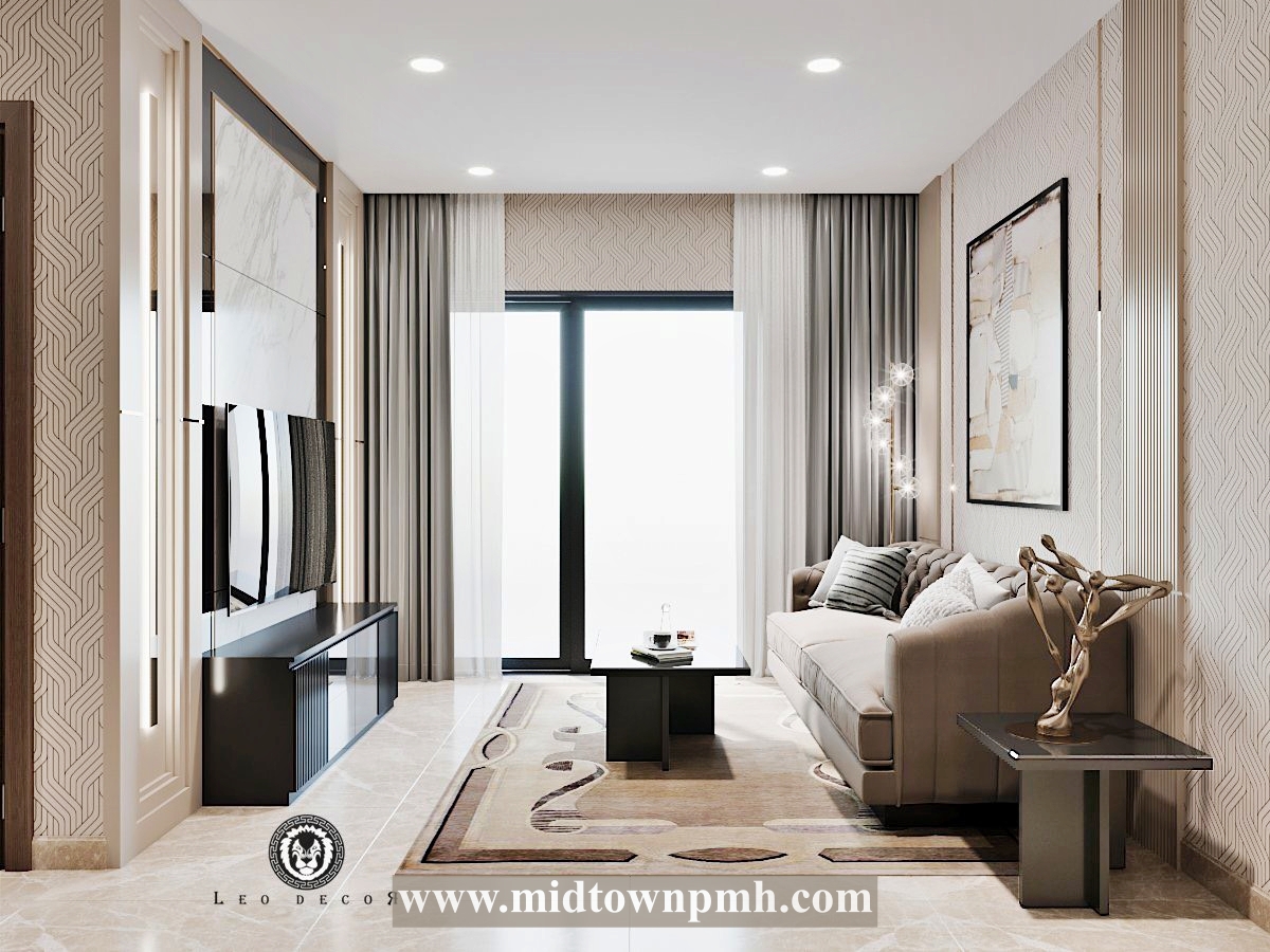 出租：Midtown The Peak 公寓，2卧室，高端家具，视野开阔，毫无遮挡。